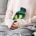 Green Dragon Eyes Hot Water Bottle with Plush Cover | Hand Warmer for Adults & Children - 26.5x15.3cm | International Shipping Available - Buy Online on GoSupps.com