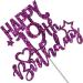 Tenhaisi Glitter Purple Happy 19th Birthday Cake Topper 19 & Fabulous Cake Topper - 19th Happy Birthday Food Picks - Cheers to 19 Years Birthday/Wedding Anniversary Party Supplies - Buy Online on GoSupps.com