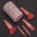 Buy XhuangTech 5Pcs Makeup Brush Set Premium Synthetic Brushes with Bling Rhinestone Case for Flawless Foundation Powder and Eye Makeup (Pink) International Shipping Available - Buy Online on GoSupps.com