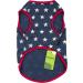 Fitwarm Patriotic Star Dog Shirt - 4th of July Memorial Day Independence Day Holiday Clothes for Small Dogs - Breathable Cotton in Red, Navy Blue, White - Medium - Buy Online on GoSupps.com