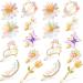Chunyin 18 Pcs Rhinestone Butterfly Hair Clips Decorative Bobby Pins Crystal Flower Handmade Metal Barrettes for Women Gold Prom Accessories Glitter Styling Girls Wedding Jewelry  Assorted color