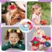 Lusofie 16-Piece Pom Pom Hair Ties for Girls - Fluffy Elastic Ponytail Holders - Buy Online on GoSupps.com