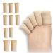 10 pieces of toe protection large gel toe protective caps cornea toe gum toe closed silicone-toe protection for pillows corn bubbles callus toes cornea women & men.3 sizes 10p (S M L)