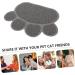 POPETPOP non pet mat litter mat raised cat pad cat mat cats pet crate mat non stick food pad cat rug cat feeding mat Water Feeding cat pad cat deterrent for counters indoor food mat pvc Grey 40x30cm - Buy Online on GoSupps.com