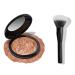 LAURA GELLER NEW YORK Baked Face & Body Frosting 3 Oz Tahitian Ginger Bronzer Powder + Full Face Powder Makeup Brush - Even Application and Blending