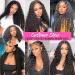 Deep Wave Human Hair Lace Front Wig 22 Inch - 180% Density HD Transparent Lace Front Wig for Black Women - Pre Plucked with Baby Hair - Natural Black - Buy Online on GoSupps.com