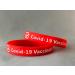 Covid-19 Vaccination Silicone Wristband (White Lettering) - Pack of 5 - Buy Online on GoSupps.com