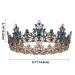 SWEETV Queen Crown for Women - Jeweled Baroque Wedding Tiara & Costume Accessory in Green - Buy Online on GoSupps.com