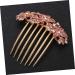 Angoily Womens Barrettes for Hair Wedding Hair Clip Flower Hair Accessories Hair Gems for Women Prom Hair Accessories Women Headpiece Bridal Tiara Pink Hair Piece Diamond Bride - Buy Online on GoSupps.com