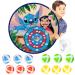 Stitch Birthday Party Supplies- 26in Stitch Board Game 12 Sticky Balls and Hooks Stitch Party Favors Gifts Indoor Outdoor Kids Sports Game