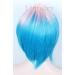 Linfairy Short Ombre Halloween Wigs for Women - Pink & Blue | Trendy Costume Wigs for Parties & Cosplay - Buy Online on GoSupps.com