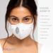 Halo Life Face Mask - Reusable & Washable with Replaceable Nanofiber Filter - Lightweight Ultra-Breathable - Adjustable Fit for Women Men & Children - 200-Hour Filter Life - White & Grey - Buy Online on GoSupps.com