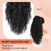 PORSMEER Ponytail Extension Claw Clip Ponytail Hair Extensions Black Natural Looking Long Curly Wavy Multi Layered Fluffy Synthetic Hairpiece for Women Girls Daily Wear or Party 18inch - Buy Online on GoSupps.com
