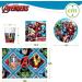 Procos - Avengers Children's Dinnerware Set Superheroes Decoration for Birthdays Christenings Communion (Cups Plates Napkins Tablecloth) Disposable 8 People 37 Pieces - Buy Online on GoSupps.com