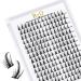 Cluster lashes 72 Clusters B&Q Lash Clusters D Curl Individual Cluster Lashes Natural Eyelash Clusters DIY Lash Extensions Soft Fluffy Cluster Eyelash Extensions (B32-D-MIX) D-MIX B 32
