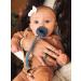 Itzy Ritzy Silicone Pacifier Clip - Blue with Silver Clip | 100% Silicone Strap for Pacifiers, Teethers & Toys - Buy Online on GoSupps.com