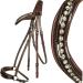 HKM Riding Bridle & Kerbl Antislip Rubber Reins Bundle - Black & Brown 1 Piece International Shipping Available - Buy Online on GoSupps.com