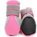 Zunea XL Dog Boots - Summer Slide-Resistant & Heat-Resistant Paw Protection Shoes for Small Dogs - Adjustable Reflective Soft Breathable Mesh (4 Pack) - Ideal for Hot Streets - Rose - Buy Online on GoSupps.com