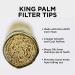 King Palm Mini Size Natural Pre Wrap Palm Leaf Cones - 25 Pack - Organic Prerolled Cones with Corn Husk Filter - Buy Online on GoSupps.com