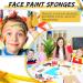 24 Pcs High Density Face Paint Sponges - Face Painting Petal Sponge for Kids & Adults - Ideal for Makeup, Halloween & Body Art - Buy Online on GoSupps.com