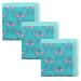 Print Design Bandana - Set of 3 Flamingo