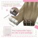 Youngsee Ombre Tape Extensions - 60 cm Real Hair Seamless Invisible Brown to Blonde 50g - Premium Quality Hair Extensions - Buy Online on GoSupps.com
