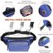 TUDEC Dogs Jogging Line with Belly Belt | Free-Handed Leash & Belt Bag for Large & Medium Dogs | Elastic Reflective Running Leash & Feces Bag Dispenser (Blue Gray) - Buy Online on GoSupps.com