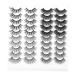 Mikinona 20 Pairs Artificial False Eyelashes Fake Lashes Eyelashes Artificial Eyelashes Makeup Fake Lashes Eye Lash Kit Soft Light Fake Lash Girl Beauty Eyelashes Makeup Kits