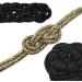 Navaris Outdoor Survival Rope - 4mm x 30.5m Tearproof Camping & Fishing Cord in Black - Versatile All-round Application - Buy Online on GoSupps.com