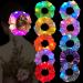 10 Pcs LED Hair Scrunchies  Anglecai 10 Colors Led Glow Hair Bands Light Up Hair Scrunchies Glow in the Dark Elastic Hair Ties Ropes with 3 Light Modes Light Up Scrunchy for Women Girls