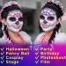 MEICOLY Black White Face Body Paint Stick Set - Complete Halloween Makeup with Sponges & Setting Powder for Adults & Kids Perfect for Clown SFX Skull Zombie and Goth Looks - Buy Online on GoSupps.com