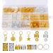 Savita 150 pieces of hair beads Dreadlocks hair accessories for braids metal hair coil Dreadlocks hair braids hair clips for hair accessories braid decoration (gold & silver)