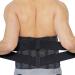 NeoTech Care Adjustable Compression Wide Back Brace Lumbar Support Belt - Size M Charcoal - Buy Online on GoSupps.com