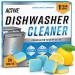 Dishwasher Cleaner And Deodorizer Tablets - 24 Pack Deep Cleaning Descaler Pods Formulated To Clean Dish Washer Machine, Heavy Duty And Septic Safe, Natural Remover For Limescale, Hard Water, Calcium, Odor, Smell - 12 Month Supply