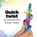 Buy GUM Crayola Twistables Kids Toothbrush - Fun Twisting Head & Soft Bristles for Ages 3+ | International Shipping Available - Buy Online on GoSupps.com