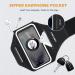 Universal Sports Phone Holder for Jogging | Running Belt for iPhone 14 Pro Max & Galaxy S23 Ultra | Headphones Bag & Cell Phone Pocket - Black - Buy Online on GoSupps.com