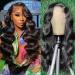 26 Inch HD Body Wave Lace Front Human Hair Wig | 13x6 Pre Plucked 180 Density 10A Frontal Wig for Women | Glueless Black Wig - Buy Online on GoSupps.com