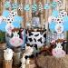 Cow Baby Shower Decorations for Boy Holy Cow It's a Boy Baby Shower Decorations Blue Cow Garland Welcome Baby Cake Toppers for Cow Theme Baby Shower Decor - Buy Online on GoSupps.com
