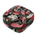 Colorful Peony Flower Sanitary Napkin Storage Bag Menstrual Pad Bag Portable Menstrual Period Sanitary Pouch Zipper Tampons Collect Bags for Teen Girls Women Ladies Color 14
