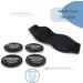 Neoprene Hot Cold Compress Eye Mask - FaceWrap System - Ice Packs for Swelling Dry Eye Puffy Eyes - Cooling Mask for Puffiness Headaches Migraines - 5 Piece Set - Black - Buy Online on GoSupps.com