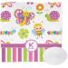 YouCustomizeIt Personalized Butterflies & Stripes Washcloth