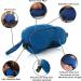 2 in 1 Memory Foam Neck Pillow with Eye Sleep Mask for Women and Men - Adjustable Travel Pillow and Sleeping Mask Set - Buy Online on GoSupps.com