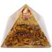 Lamare Orgonite Pyramid with Tiger Eye - Energy Balance Protection & Positive Energies - 76mm for Happiness & Wealth - Buy Online on GoSupps.com