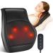 BRELEY SHIATSU Massage device neck massage device with heat back massage device with rotating massage heads for the neck back shoulder legs massage pillows gifts for mom and dad black