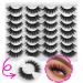 Cat Eye Lashes Natural Look False Eyelashes 14 Pairs Faux Mink Wispy Short Lashes Fluffy 3D Thick Strip Reusable Fake Eyelashes by HeyAlice Cat Eye_H01
