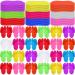 JaGely 90 Pairs Disposable Pedicure Slippers Bulk  Pedicure Flip Flops Disposable Anti Slip EVA Foam Spa Slippers Sandals for Guests Women Girls Kids Foot Bath Nail Salon Party Supplies  9 Colors