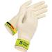 UVEX cotton glove 5 pairs - cosmetic & assembly shoe with elastan (undertraps coin glove) - breathable elastic & sensitive - nature - size 06/xS