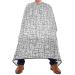 Waterproof Barber Cape -White Black Painting Cheetah Haircut Bib for Men Unisex Hair Cutting Cape(8rp1a)