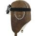 ililily Aviator Winter Hat with Fur Ear Flaps and Pilot Goggles - Medium Light Brown/White - Buy Online on GoSupps.com