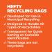 Hefty Recycling Trash Bags, 13 Gallon, 60 Count - Blue - Buy Online on GoSupps.com